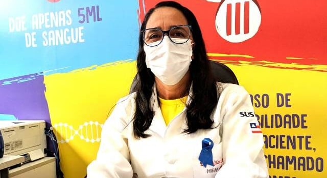 Nilza Azevedo coordenadora administrativa do Hemoba Feira de Santana 