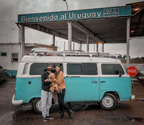 Casal retorna à Feira após conhecer 6 estados brasileiros e 4 países em uma Kombi (Foto: Arquivo Pessoal)