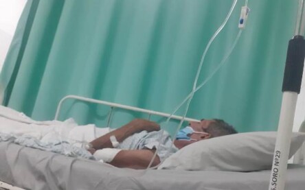 Paciente de 57 anos internado na Upa da Queimadinha (Foto: Arquivo Pessoal)