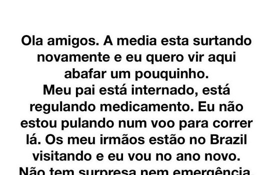 filha de pelé explica estado de saúde instagram print agencia brasil 