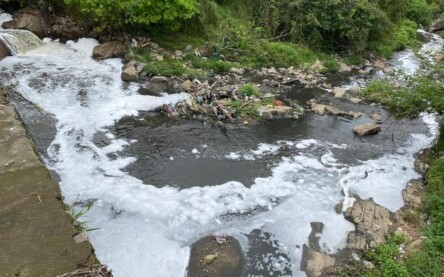 Poluição no rio jacuípe em Feira de Santana