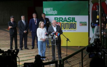 O Presidente Eleito Luiz Inacio Lula da Silva durante Entrevista no CCBB.