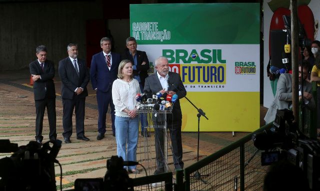 O Presidente Eleito Luiz Inacio Lula da Silva durante Entrevista no CCBB.