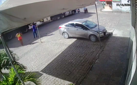 Acidente que matou jovem no Sobradinho_ Foto Reprodução Imagens circuito interno