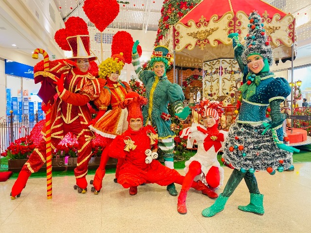 programação de natal no shopping