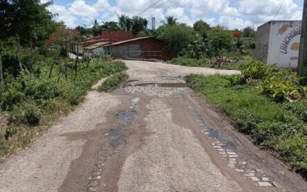 Localidade Três Riachos, no bairro Pedra do Descanso (Foto: Paulo José/ Acorda Cidade)