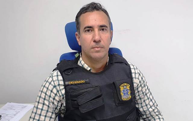 Delegado Gustavo Coutinho, titular da Decarga (Foto: Aldo Matos/ Acorda Cidade)