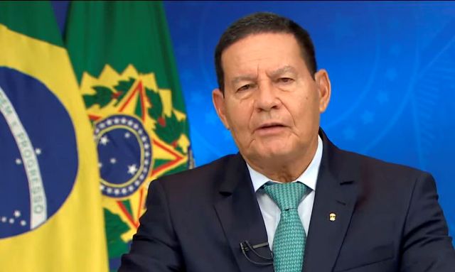 Pronunciamento do Presidente da República em exercício Hamilton Mourão