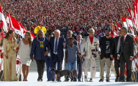 Cerimônia de posse do presidente da República, Luiz Inácio Lula da Silva no Palácio do Planalto