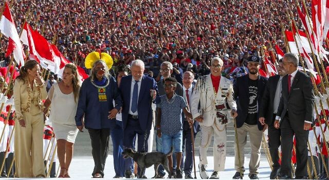 Cerimônia de posse do presidente da República, Luiz Inácio Lula da Silva no Palácio do Planalto
