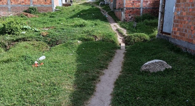 Rua sem pavimentação no bairro Gabriela II