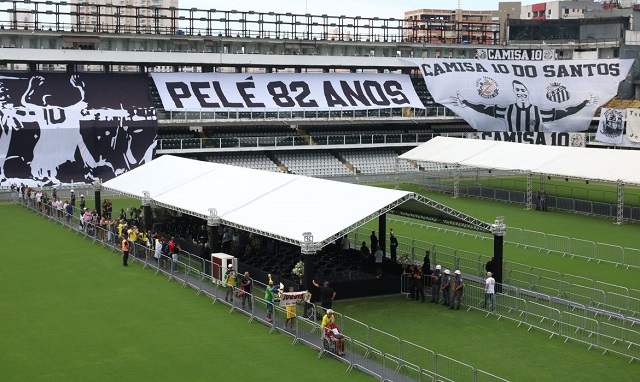 velório de pelé na vila belmiro