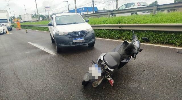 Motociclista morre vítima de atropelamento na BR-324. (Foto: Reprodução/ PRF)