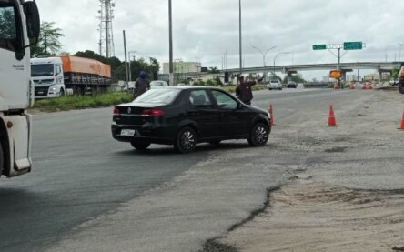 Desvio em obra do viaduto da Cidade Nova_ Foto Ed Santos_Acorda Cidade