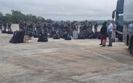 Tropa de Choque da PM BA em Brasília_ Foto SSP