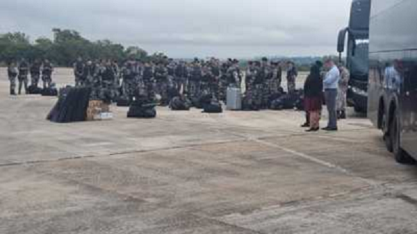 Tropa de Choque da PM BA em Brasília_ Foto SSP