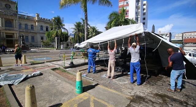 acampamento bolsonarista - ssp - desmonte - ato ilegal - ato antidemocrático - bahia - manifestantes radicais - bolsonaristas