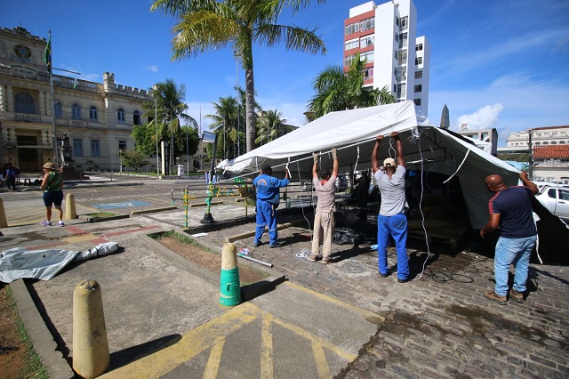 acampamento bolsonarista - ssp - desmonte - ato ilegal - ato antidemocrático - bahia - manifestantes radicais - bolsonaristas