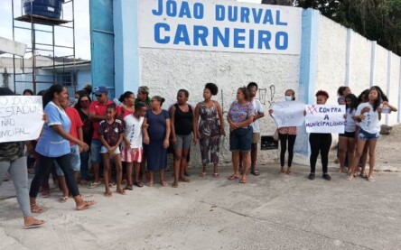 Manifestação Colégio João Durval_Foto Paulo José_Acorda Cidade