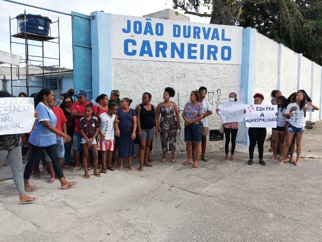 Manifestação Colégio João Durval_Foto Paulo José_Acorda Cidade