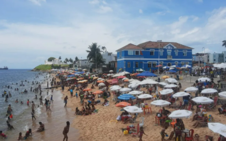 praia - Salvador - Foto - Felipe Oliveira - Tv Bahia