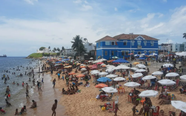 praia - Salvador - Foto - Felipe Oliveira - Tv Bahia