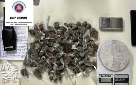 66ª CIPM apreende droga no bairro Conceição