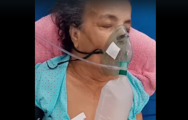 Idosa de 76 anos com edema_ Maria Amélia Freitas da Silva_ Foto Arquivo Pessoal