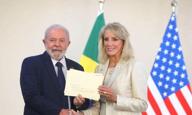 Apresentação de credências, da Embaixadora dos Estados Unidos da América no Brasil, Elizabeth Bagley