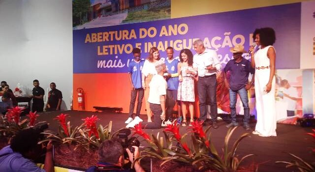 Inauguração do Colégio de Tempo Integral de Amélia Rodrigues. (Foto: Ney Silva/Acorda Cidade)