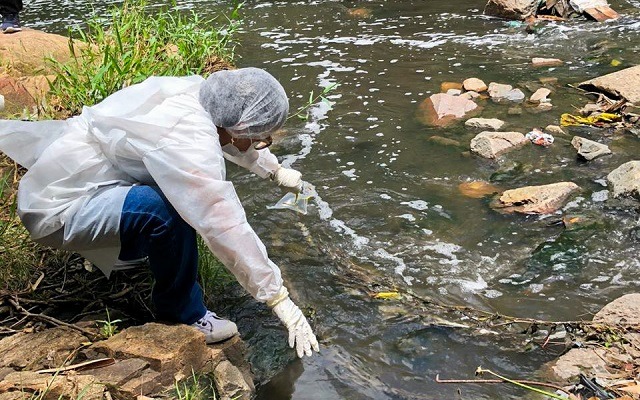 Coleta em rios