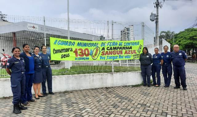 Guarda Municipal realiza doação de sangue_ Foto Ney Silva Acorda Cidade