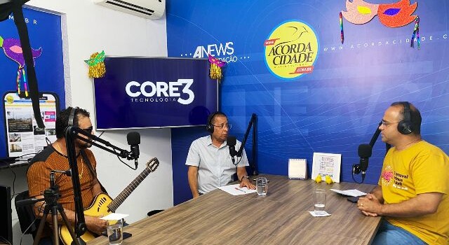 Podcast Micareta_ Diton Coutinho_ Jairo Filho e Paulo Bindá_ Foto Maylla Nunes Acorda Cidade
