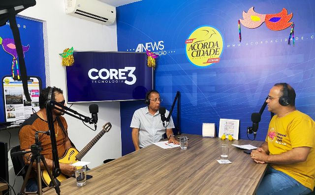 Podcast Micareta_ Diton Coutinho_ Jairo Filho e Paulo Bindá_ Foto Maylla Nunes Acorda Cidade