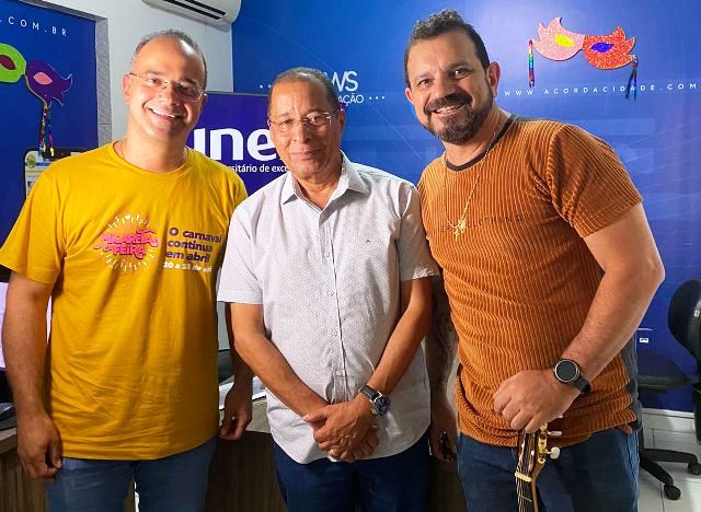 Podcast Micareta_ Diton Coutinho_ Jairo Filho e Paulo Bindá_ Foto Maylla Nunes Acorda Cidade