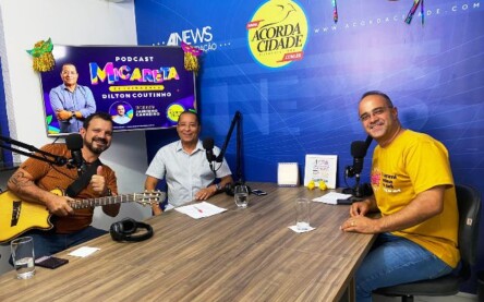 Podcast Micareta_ Diton Coutinho_ Jairo Filho e Paulo Bindá_ Foto Maylla Nunes Acorda Cidade