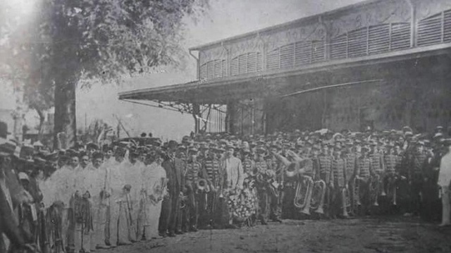 foto antiga filarmônica 25 de março - aniversário de 155 anos