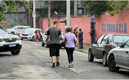 Ataque a escola em SP_ Foto Cristina Mayumi TV Globo