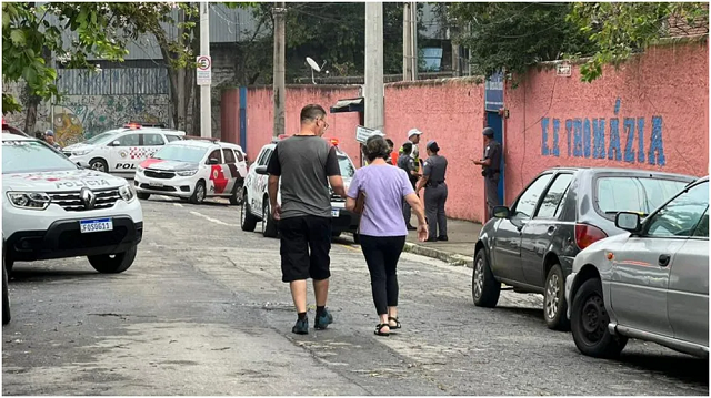 Ataque a escola em SP_ Foto Cristina Mayumi TV Globo