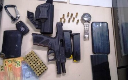 Apreensão arma de fogo_ Foto Divulgação 67 CIPM