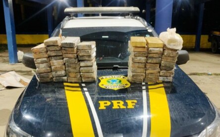 Cocaína apreendida na 116 sul_ foto divulgação prf