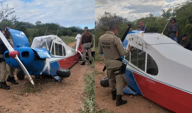 Pouso forçado de monomotor em Casa Nova