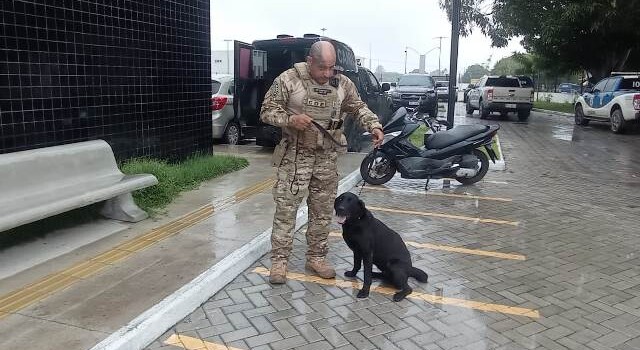 Cão farejador do Coe_ Foto Ed Santos Acorda Cidade