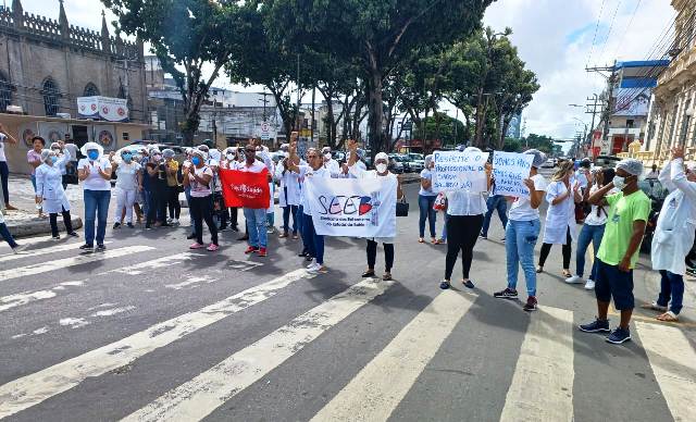 Manifestação trabalhadores da saúde_ Foto Paulo José Acorda Cidade