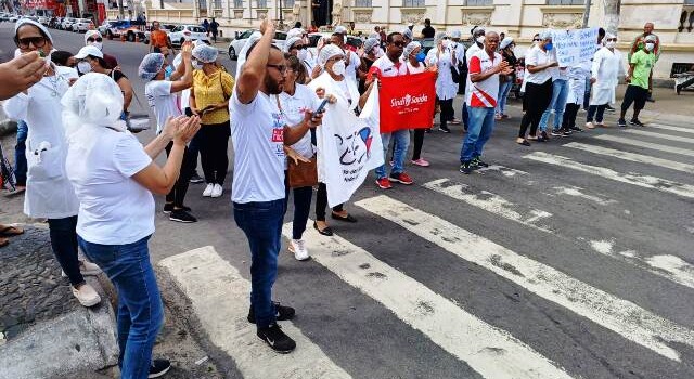 Manifestação trabalhadores da saúde_ Foto Paulo José Acorda Cidade