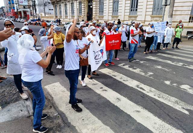 Manifestação trabalhadores da saúde_ Foto Paulo José Acorda Cidade