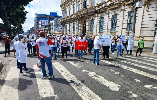 Manifestação trabalhadores da saúde_ Foto Paulo José Acorda Cidade