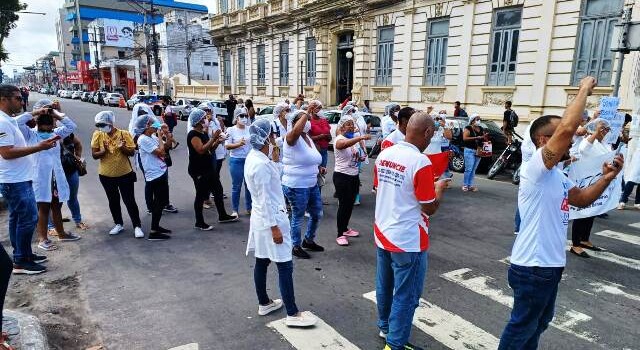 Manifestação trabalhadores da saúde_ Foto Paulo José Acorda Cidade
