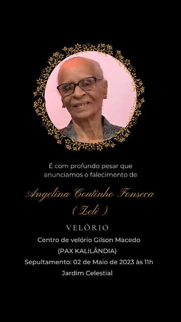 Faleceu aos 86 anos Angelina Coutinho, mãe do radialista Dilton Coutinho