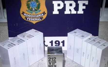Após abordagem a ônibus, PRF apreende celulares importados e cosméticos na BR 116 em Vitória da Conquista